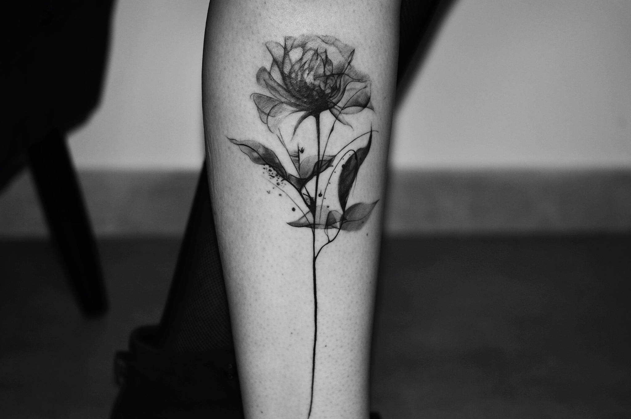 Tatuaż motyw kwiatowy